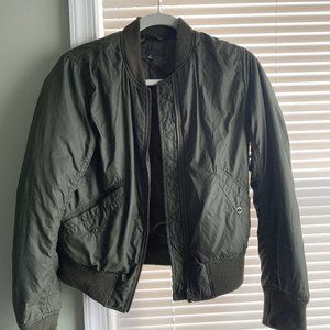 Green Bomber's Jacket - military green, UNIQLO
